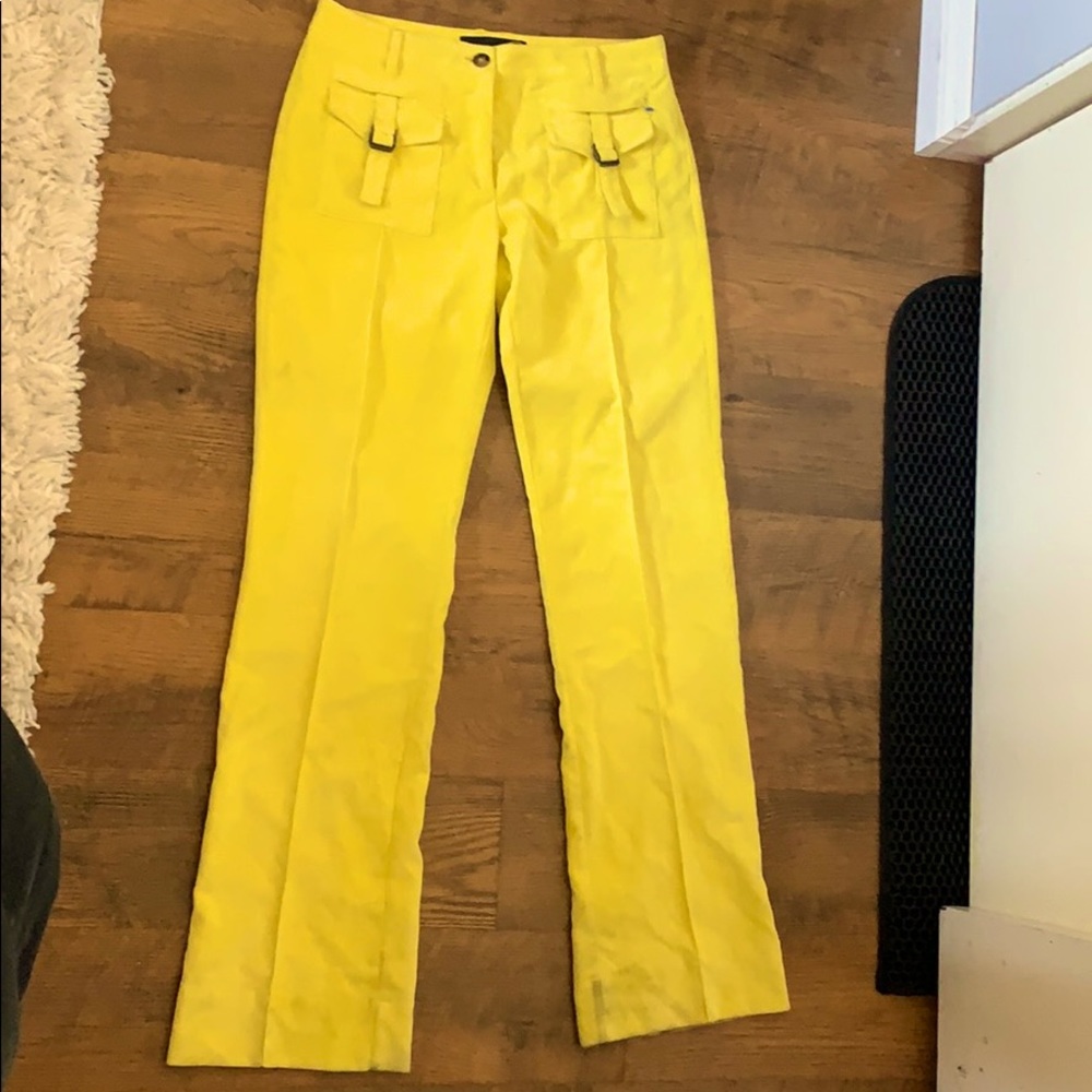 Light yellow corduroy pants